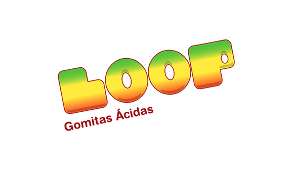 Logo Loop, gomitas ácidas